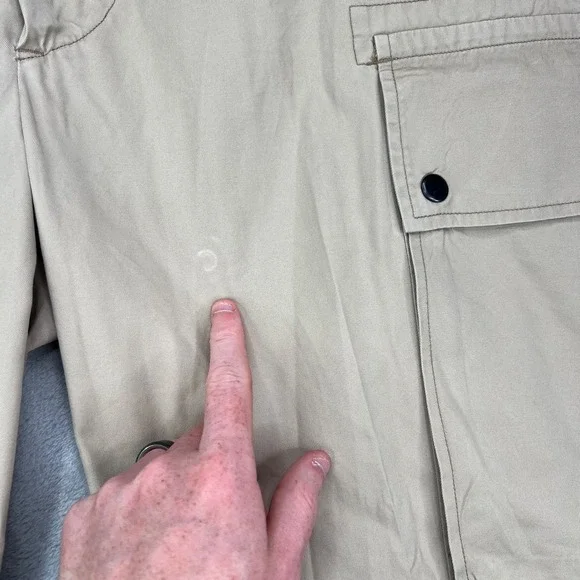 Vintage Polo Ralph Lauren Cargo Pants Mens 36x32 Khaki Relaxed Fit Pockets Twill